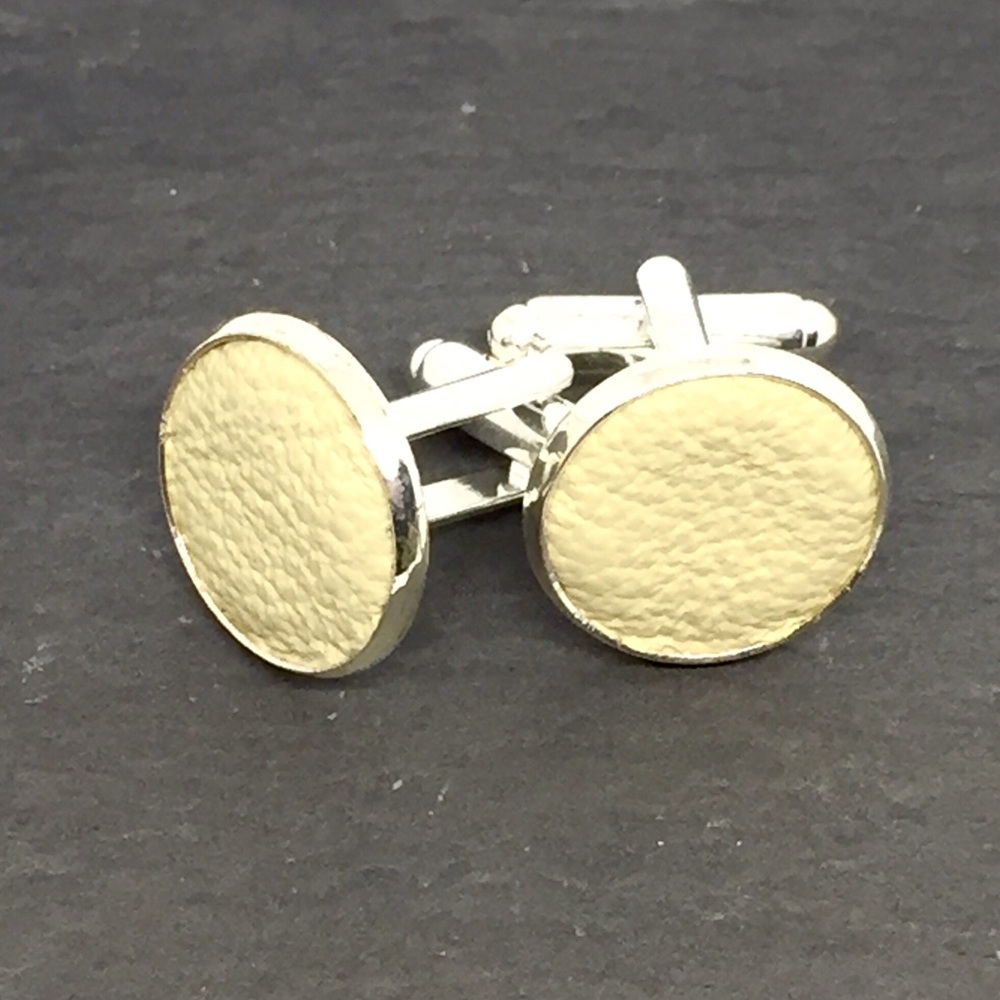 Crema Cuero Men’s Cufflinks 2-pc Set